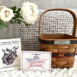 Vintage 1993 Longaberger Inaugural Basket (Small)